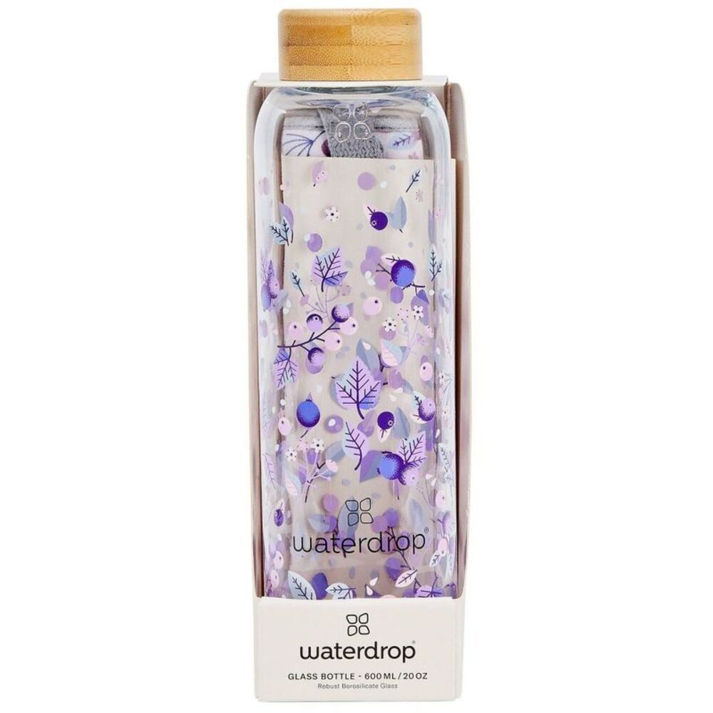 Waterdrop Microdrinks 20oz Purple Floral Water Bottle